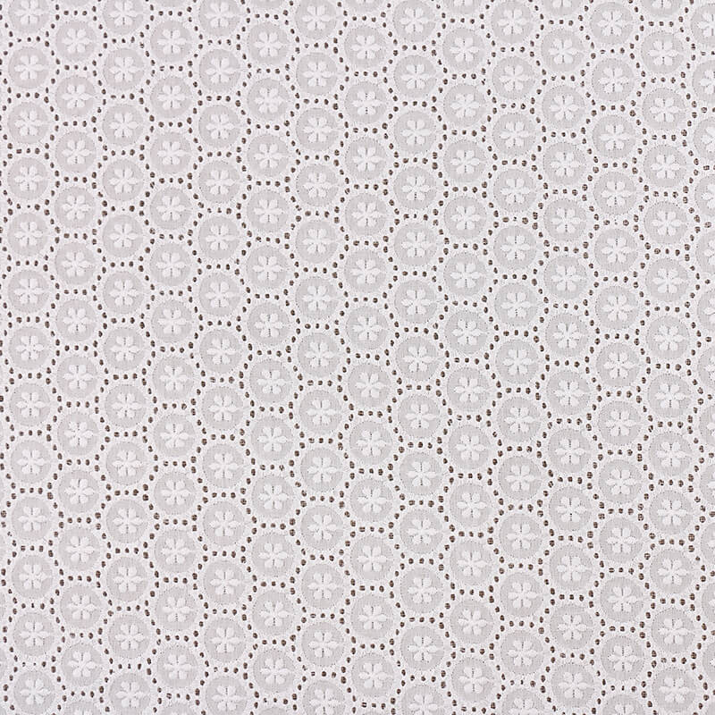 Embroidered Fabric Cutwork 100% Cotton for Women's Wear Wholesale Supp 7